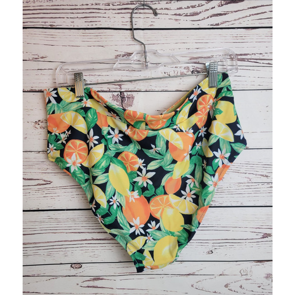Old Navy Yellow Orange Citrus 2-Piece Bathing Suit Swim Swimsuit Women's Size XL - Picture 8 of 16